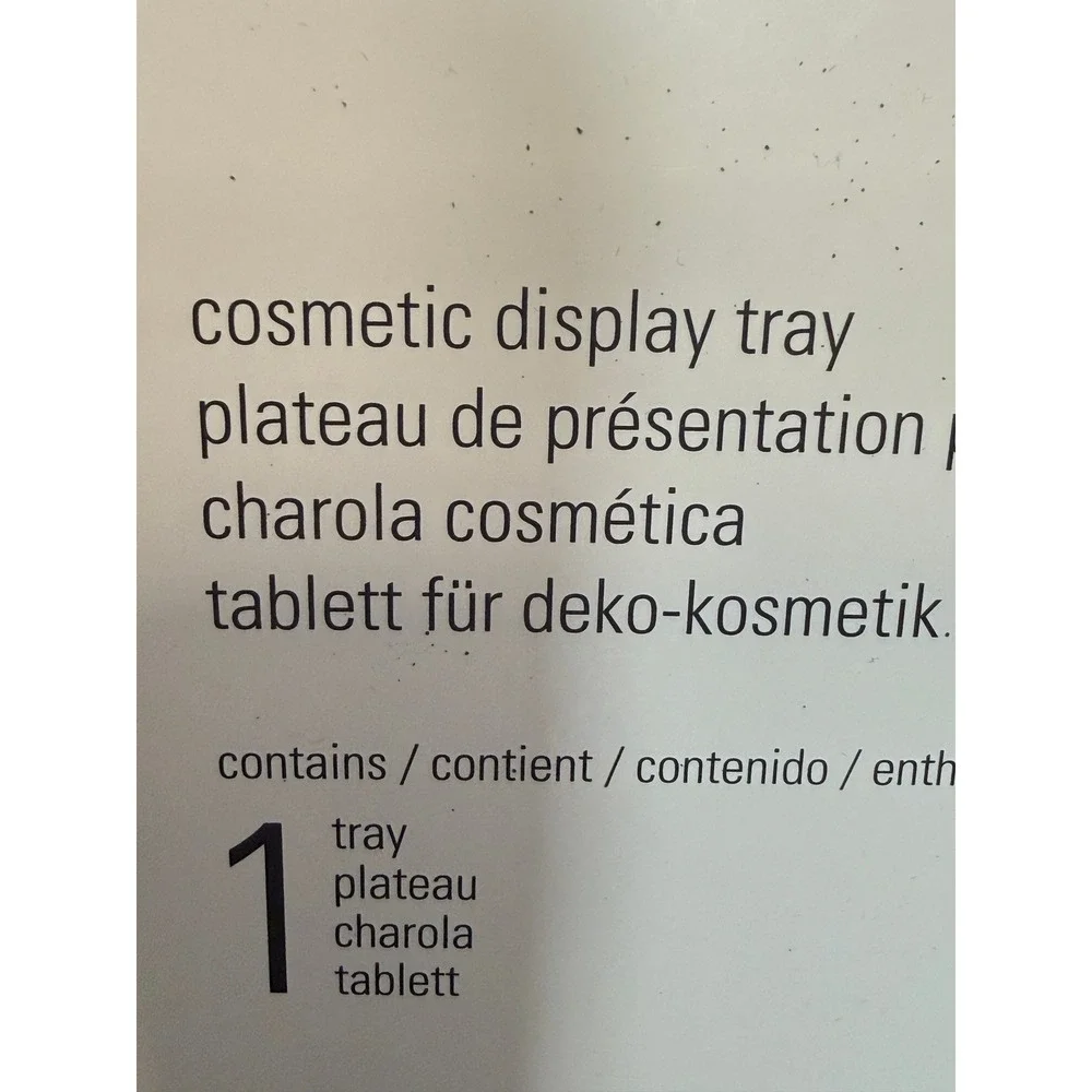 Mary Kay Black Cosmetic Display Tray 6 Compartment Makeup Organizer New in Box